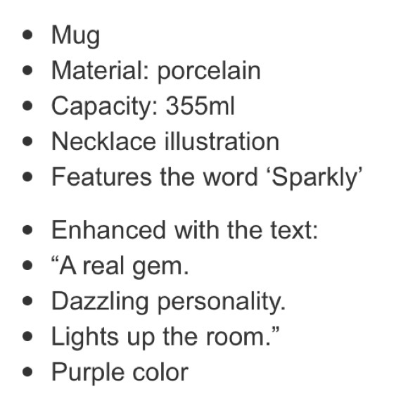 KATE SPADE Sparkly. The Things We Love Coffee Mug - Picture 3 of 5